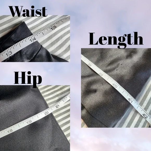 Vintage 90s Dave & Johnny Black Long Formal Maxi Front Slit Gothic Vampy Skirt - Picture 8 of 8